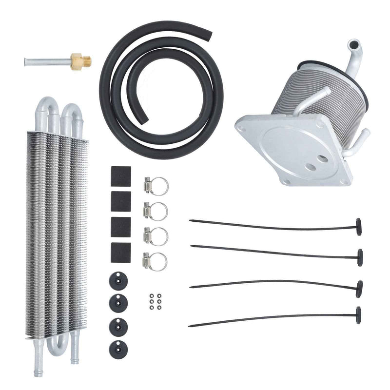 DURAFORCE For Nissan Rogue 08-13 CVT Transmission Oil Cooler Kit 4 Port And 6 Rows Remote