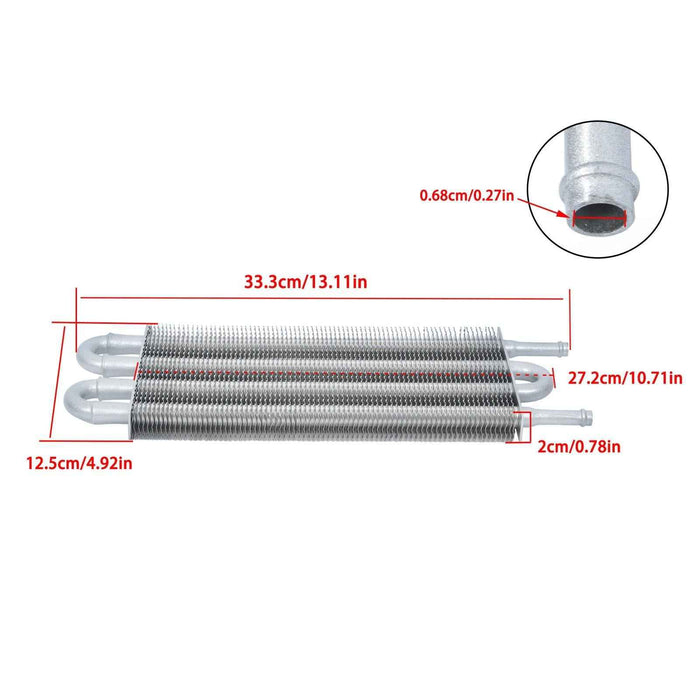 DURAFORCE For Nissan Rogue 08-13 CVT Transmission Oil Cooler Kit 4 Port And 6 Rows Remote