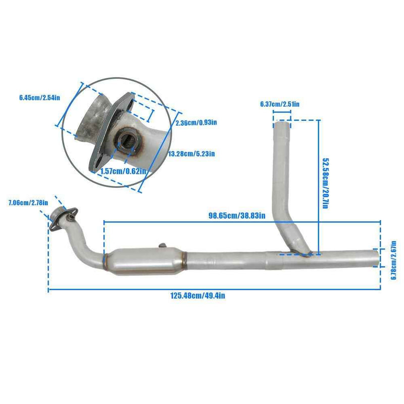 DURAFORCE Right Passenger Side Catalytic Converter For 2005-2008 Ford F-150 F150 4.2L V6
