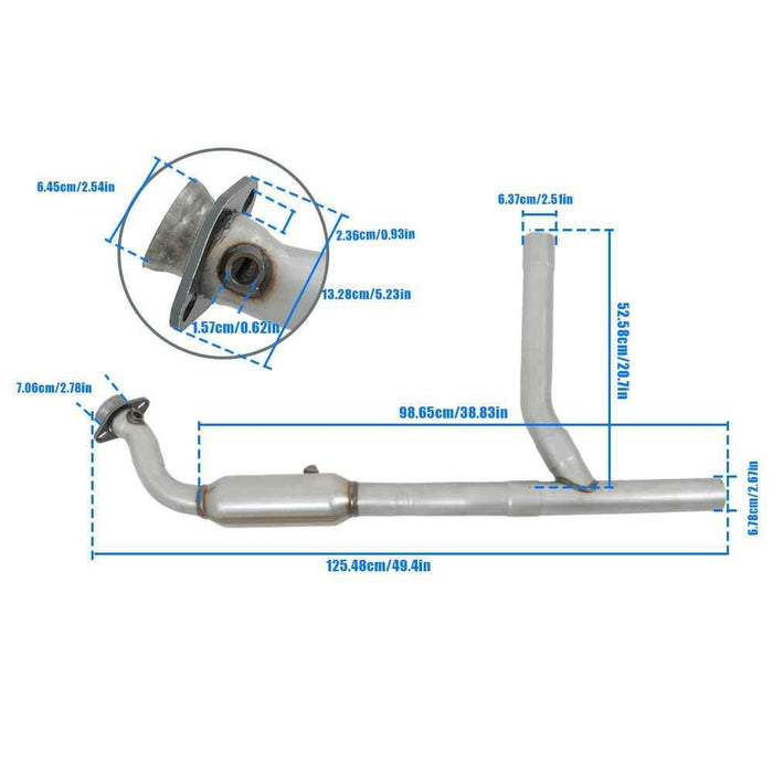 DURAFORCE Right Passenger Side Catalytic Converter For 2005-2008 Ford F-150 F150 4.2L V6