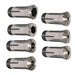 DURAFORCE 7 Pack Durable 5C Hex. Collet Set 1/4" 5/16" 3/8" 1/2" 5/8" 3/4" 7/8" 0.0006TIR