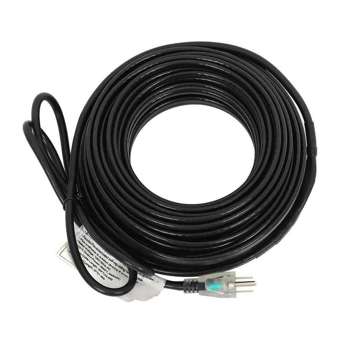 DURAFORCE 80 Feet Heat Tape W/ Aluminum Clip Hook Roof Heat Cable Snow De-icing Kit 8W/FT