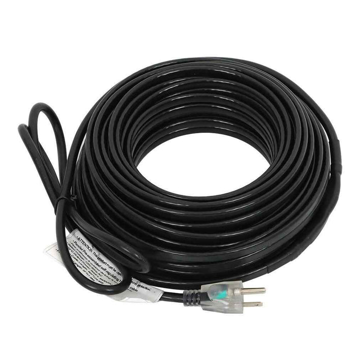 DURAFORCE 80 Feet Heat Tape W/ Aluminum Clip Hook Roof Heat Cable Snow De-icing Kit 8W/FT