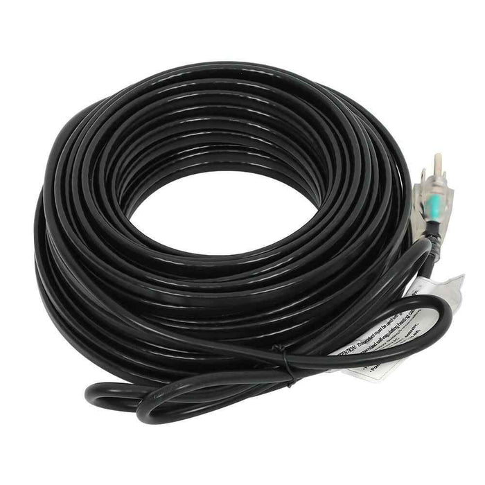 DURAFORCE 80 Feet Heat Tape W/ Aluminum Clip Hook Roof Heat Cable Snow De-icing Kit 8W/FT