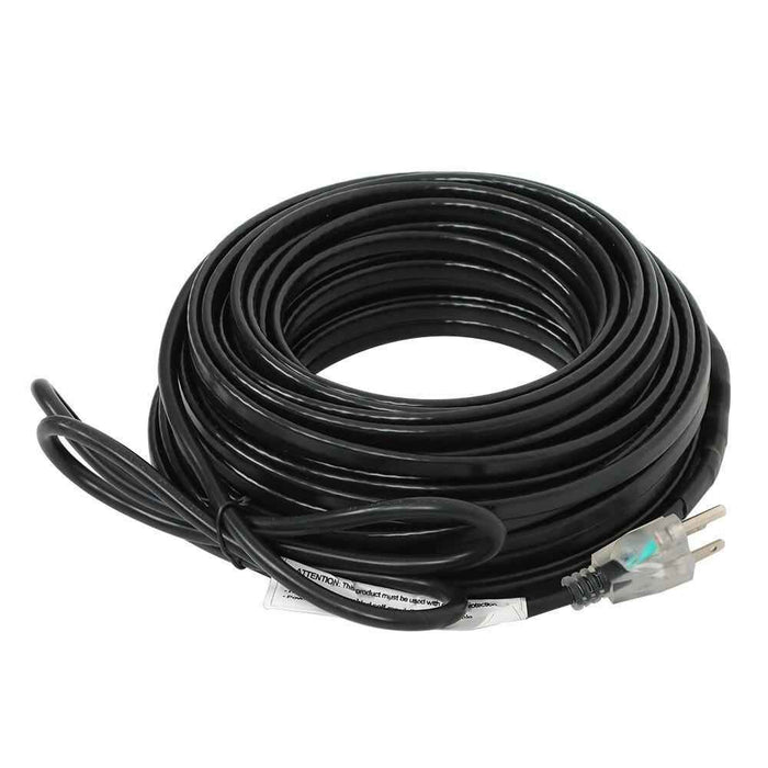 DURAFORCE 80 Feet Heat Tape W/ Aluminum Clip Hook Roof Heat Cable Snow De-icing Kit 8W/FT