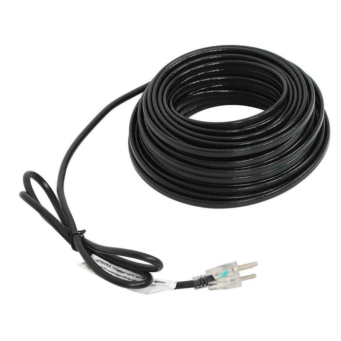 DURAFORCE 80 Feet Heat Tape W/ Aluminum Clip Hook Roof Heat Cable Snow De-icing Kit 8W/FT