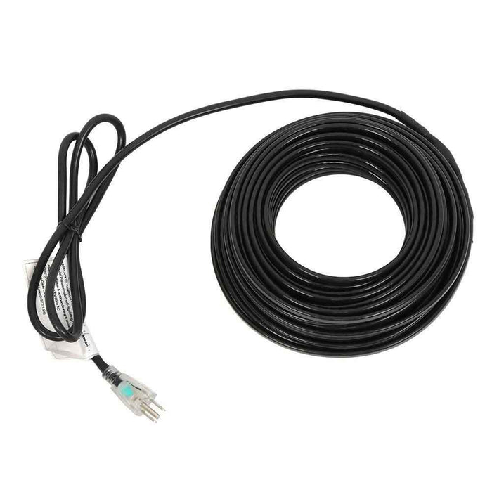 DURAFORCE 80 Feet Heat Tape W/ Aluminum Clip Hook Roof Heat Cable Snow De-icing Kit 8W/FT