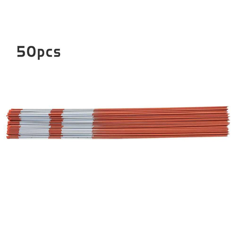 DURAFORCE 50 Pcs 6FT Easy Installation Reflective Markers 5/16" Landscape & Walkway Lights