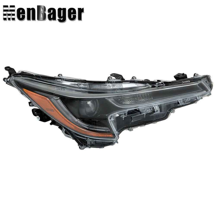 DURAFORCE Right Side Headlight LED Headlamp For 2020-22 Toyota corolla L LE Black Housing