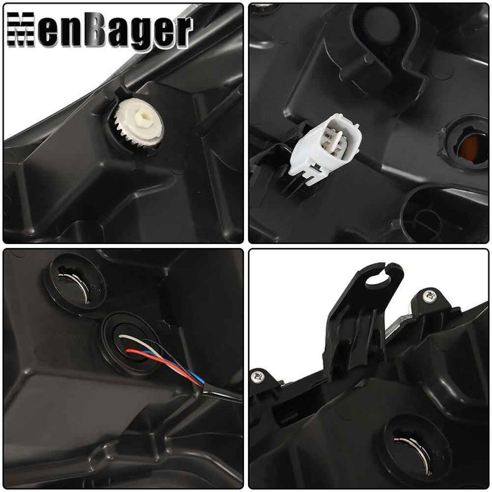 DURAFORCE Right Side Headlight LED Headlamp For 2020-22 Toyota corolla L LE Black Housing