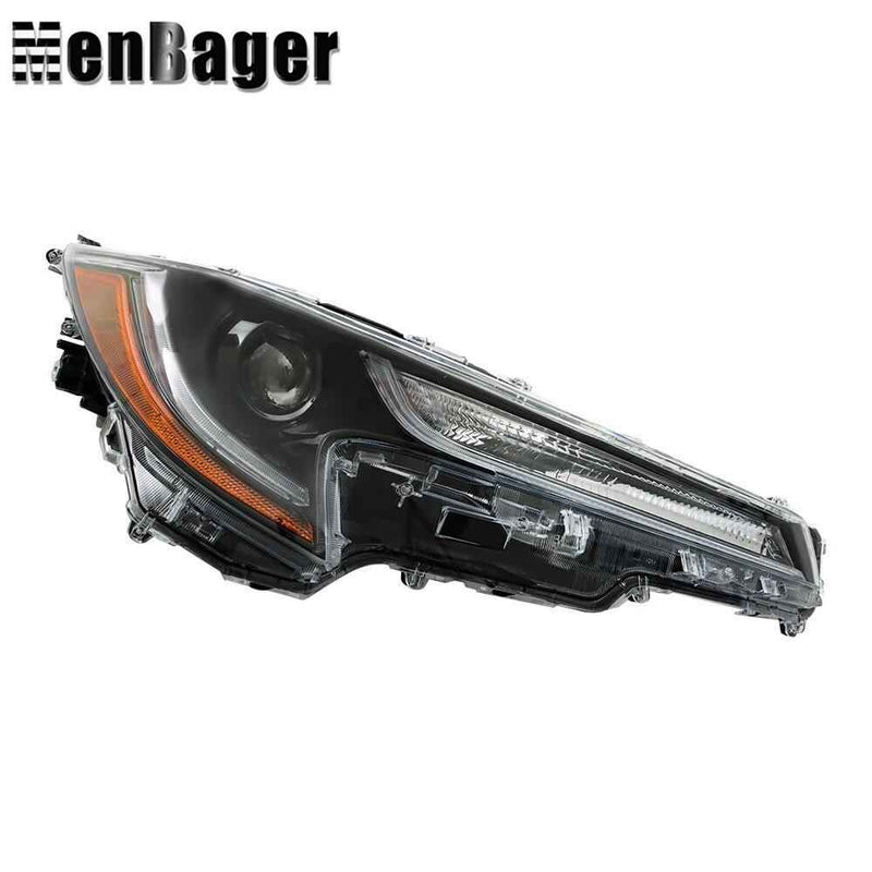 DURAFORCE Right Side Headlight LED Headlamp For 2020-22 Toyota corolla L LE Black Housing