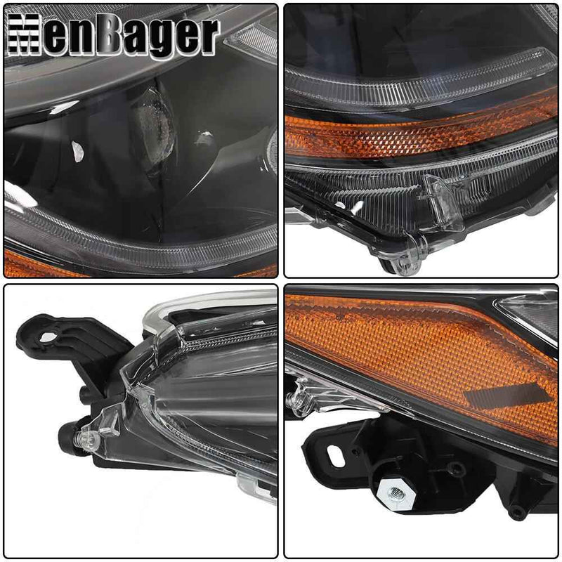 DURAFORCE Right Side Headlight LED Headlamp For 2020-22 Toyota corolla L LE Black Housing