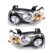 DURAFORCE Left+Right [Halogen Type] Headlights Headlamps For 2005-2007 Ford Escape Chrome