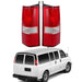 DURAFORCE Pair w/o wires For 2003-20 21 2022 2023 Chevrolet Express/GMC Savana Tail Lights