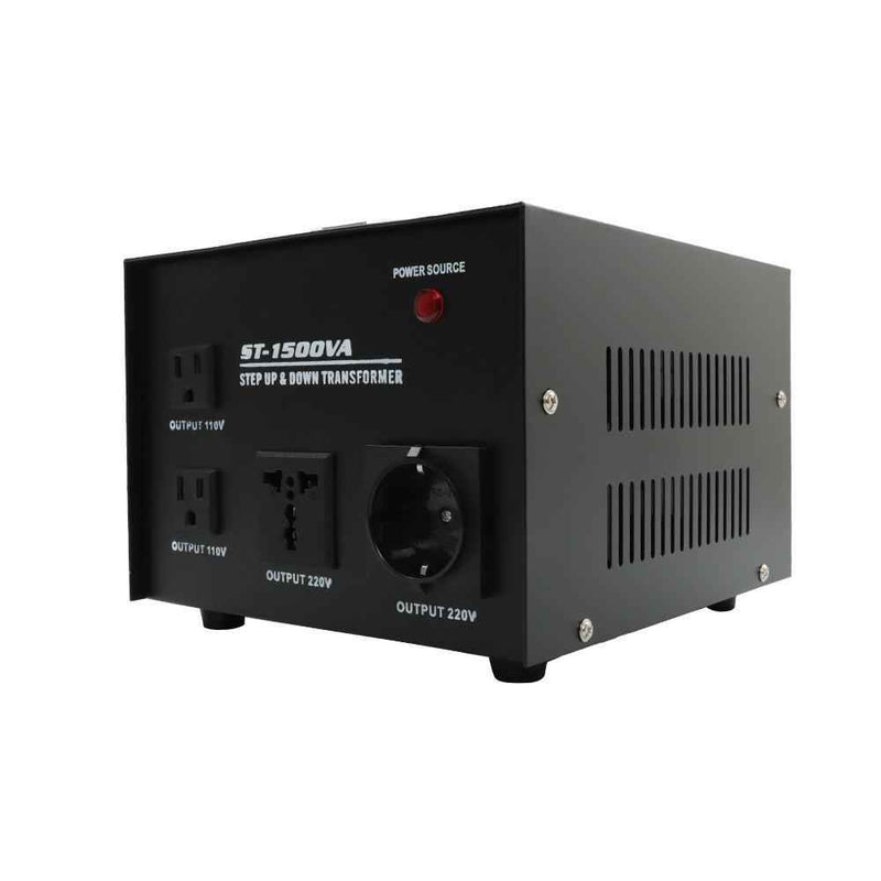 DURAFORCE Voltage Converter Transformer 1500W Step Up/Down 110V To 220V/220V To 110V