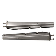 DURAFORCE 30" Length Chrome Straight Spring Loaded Mud Flap Hanger 2.5" Bolt Spacing