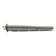 DURAFORCE 30" Length Chrome Straight Spring Loaded Mud Flap Hanger 2.5" Bolt Spacing
