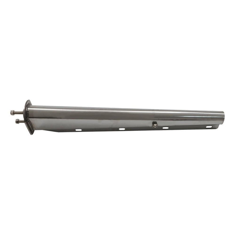 DURAFORCE 30" Length Chrome Straight Spring Loaded Mud Flap Hanger 2.5" Bolt Spacing