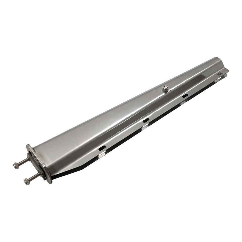 DURAFORCE 30" Length Chrome Straight Spring Loaded Mud Flap Hanger 2.5" Bolt Spacing