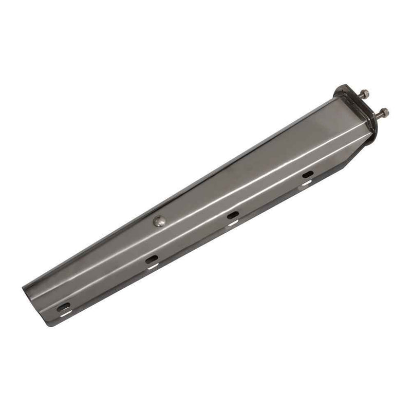 DURAFORCE 30" Length Chrome Straight Spring Loaded Mud Flap Hanger 2.5" Bolt Spacing