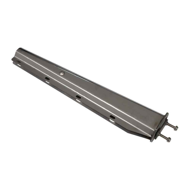 DURAFORCE 30" Length Chrome Straight Spring Loaded Mud Flap Hanger 2.5" Bolt Spacing