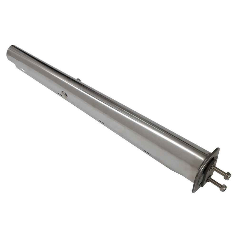 DURAFORCE 30" Length Chrome Straight Spring Loaded Mud Flap Hanger 2.5" Bolt Spacing