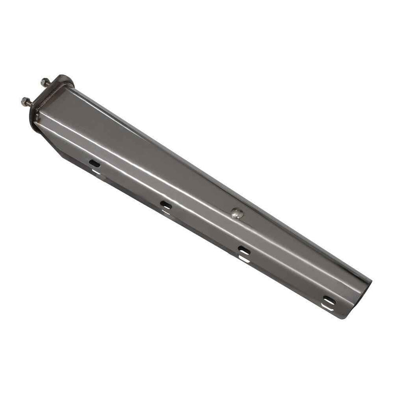 DURAFORCE 30" Length Chrome Straight Spring Loaded Mud Flap Hanger 2.5" Bolt Spacing