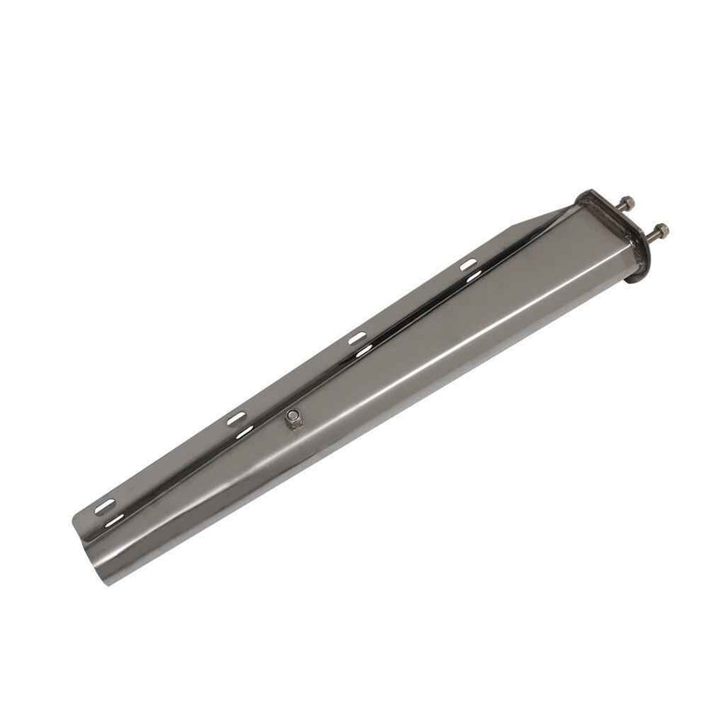 DURAFORCE 30" Length Chrome Straight Spring Loaded Mud Flap Hanger 2.5" Bolt Spacing