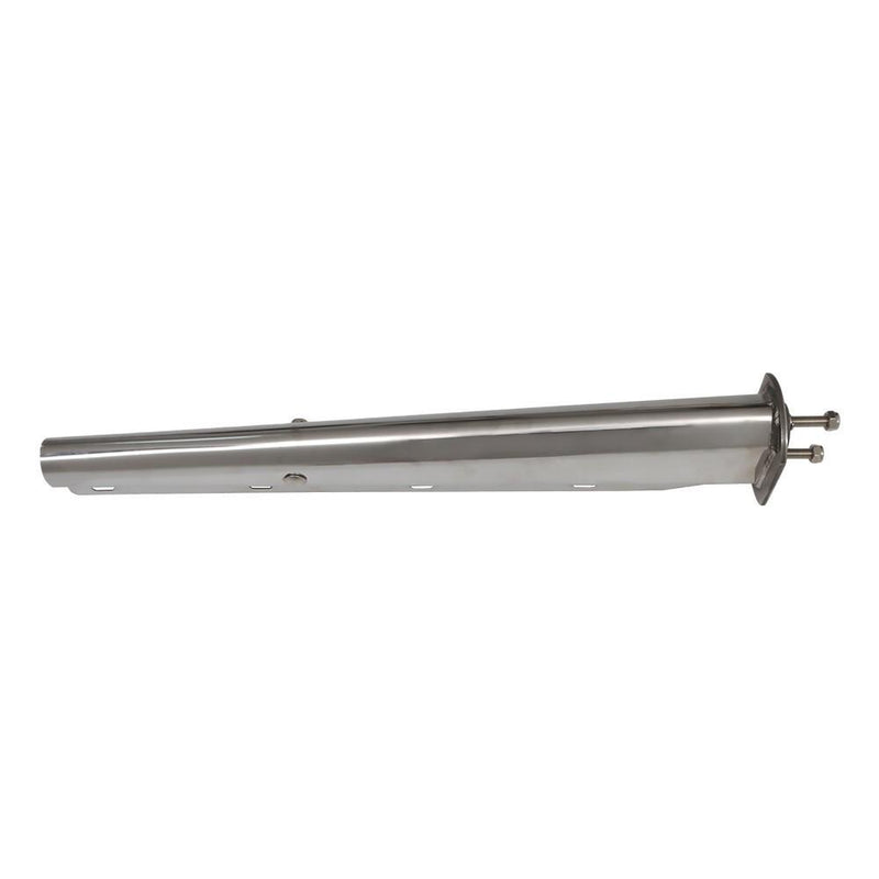 DURAFORCE 30" Length Chrome Straight Spring Loaded Mud Flap Hanger 2.5" Bolt Spacing