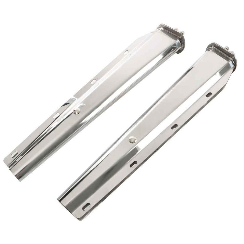 DURAFORCE Stainless Steel 30" Straight Mud Flap Hanger 1 1/8 Bolt Semi Truck Tapered