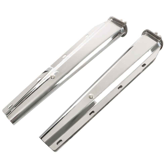 DURAFORCE Stainless Steel 30" Straight Mud Flap Hanger 1 1/8 Bolt Semi Truck Tapered