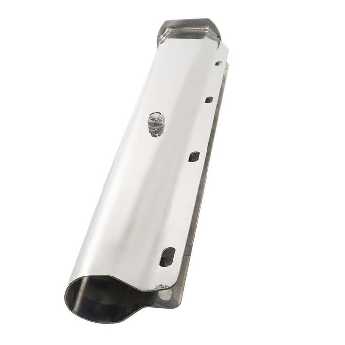 DURAFORCE Stainless Steel 30" Straight Mud Flap Hanger 1 1/8 Bolt Semi Truck Tapered