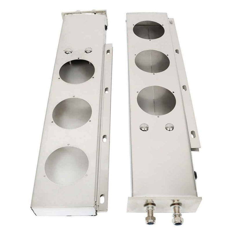 DURAFORCE High Quality 30" Chrome Mud Flap Hanger 2-1/2" Bolt Spacing For Semi Trucks 4"