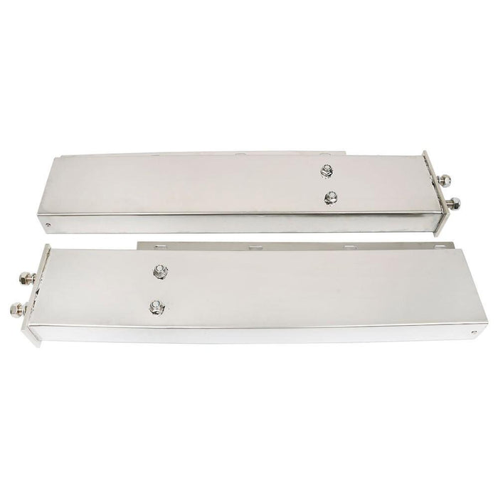 DURAFORCE High Quality 30" Chrome Mud Flap Hanger 2-1/2" Bolt Spacing For Semi Trucks 4"