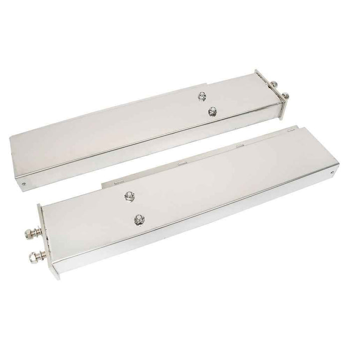 DURAFORCE High Quality 30" Chrome Mud Flap Hanger 2-1/2" Bolt Spacing For Semi Trucks 4"