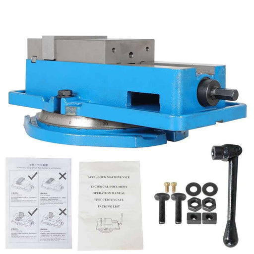 DURAFORCE Precision 4 Inch Lockdown Vise CNC Milling Machine Bench Clamp Vice With Base