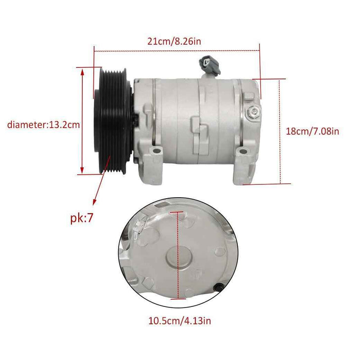 DURAFORCE CO 28003C A/C Compressor +Clutch For Honda Accord 2003-2006 07 2.4L l4 1034995