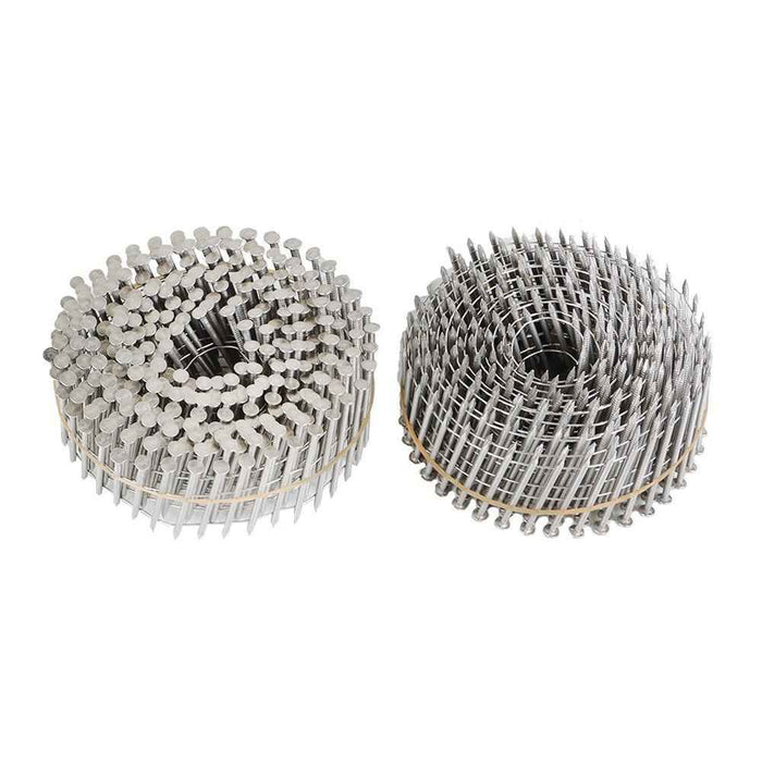 DURAFORCE 3600 Pack 15 Degree Wire Coil 1-3/4" Ring Shank Stainless Steel Siding Nails