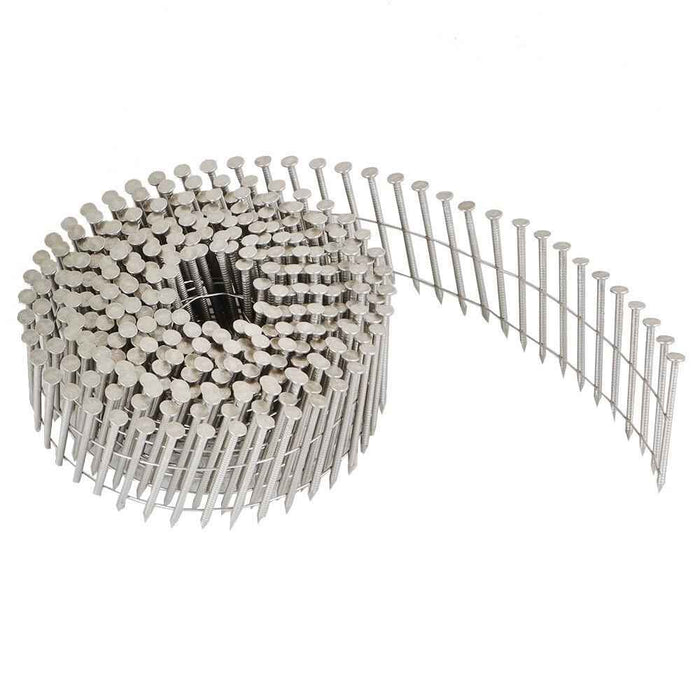 DURAFORCE 3600 Pack 15 Degree Wire Coil 1-3/4" Ring Shank Stainless Steel Siding Nails