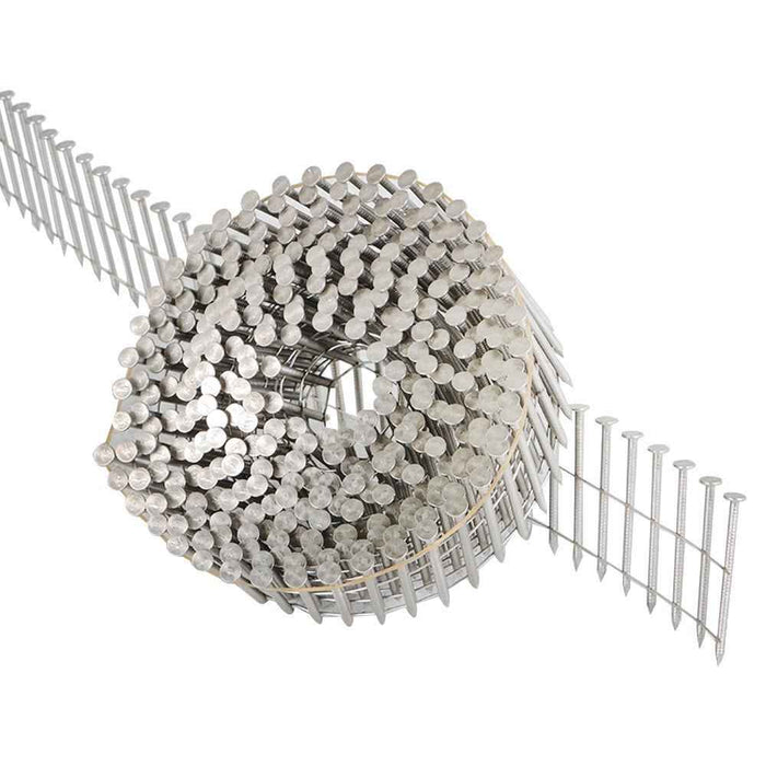 DURAFORCE 3600 Pack 15 Degree Wire Coil 1-3/4" Ring Shank Stainless Steel Siding Nails