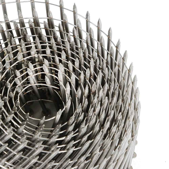 DURAFORCE 3600 Pack 15 Degree Wire Coil 1-3/4" Ring Shank Stainless Steel Siding Nails