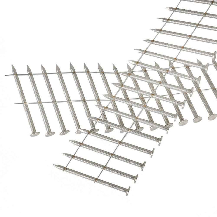 DURAFORCE 3600 Pack 15 Degree Wire Coil 1-3/4" Ring Shank Stainless Steel Siding Nails