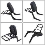 DURAFORCE Backrest Sissy Bar w/Luggage Rack 1985-2015 For Honda Rebel 250 CA250 CMX250C