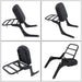 DURAFORCE Backrest Sissy Bar w/Luggage Rack 1985-2015 For Honda Rebel 250 CA250 CMX250C