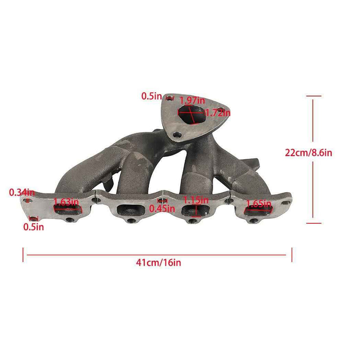 DURAFORCE For 2010-2012 GMC Terrain Chevy Equinox L4 2.4L Exhaust Manifold with Gasket Kit
