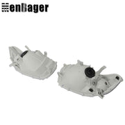 DURAFORCE Pair For 2008 2009 2010 Toyota Highlander Headlights Chrome Housing Halogen Type