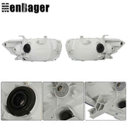 DURAFORCE Pair For 2008 2009 2010 Toyota Highlander Headlights Chrome Housing Halogen Type
