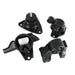 DURAFORCE 4× Engine Motor & Automatic Transmission Mount For 2007/08-2010 Hyundai Elantra