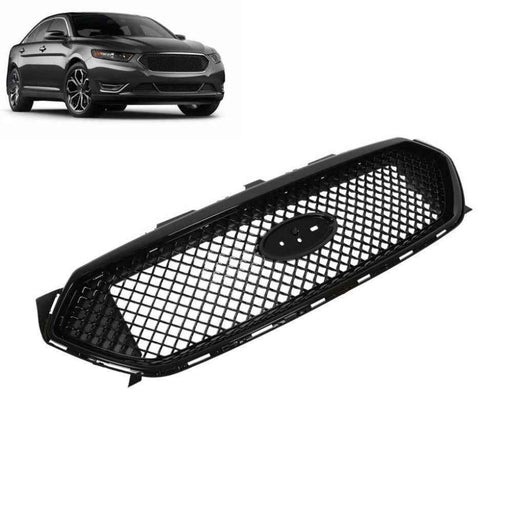 DURAFORCE For 2013 2014-2017 2018 Ford Taurus SHO Front Upper Grille Grill Gloss Black