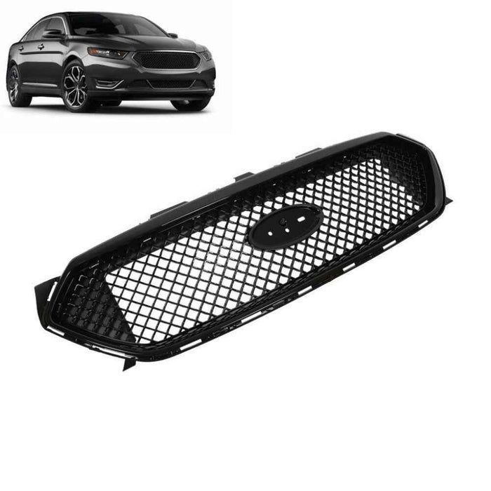 DURAFORCE For 2013 2014-2017 2018 Ford Taurus SHO Front Upper Grille Grill Gloss Black